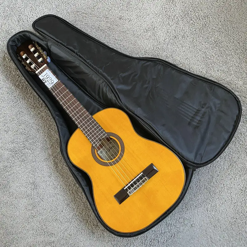 J929  30 inch Aria-Style Classical Guitar Single Top Kids Mini Travel Acoustic 19 Frets Entry Level Solid Top New