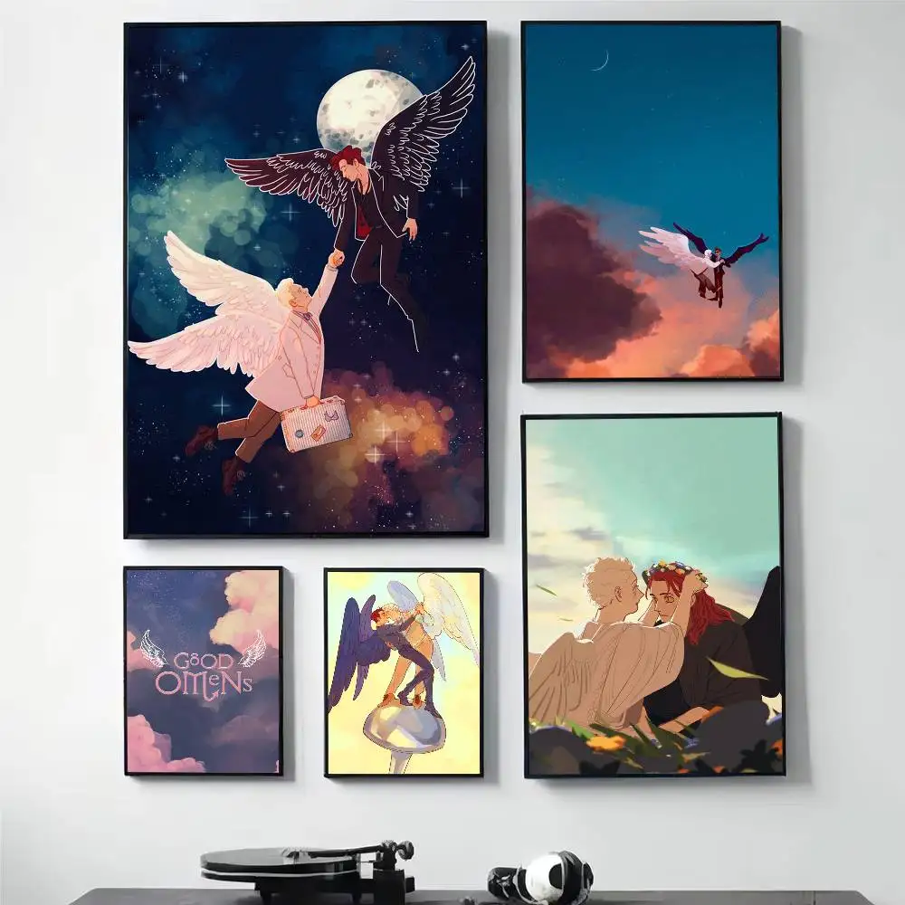 

G-Good C-Cartoon O-Omens Poster HD Self Adhesive Waterproof Wall Art Ideal for Home Office Dorm Gift