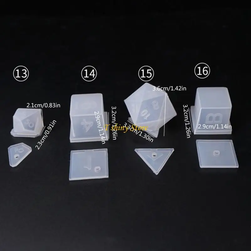 

N58F кубики в форме филе, силиконовая форма с высоким зеркалом, форма для смолы, DIY изготовление кристаллов из эпоксидной смолы