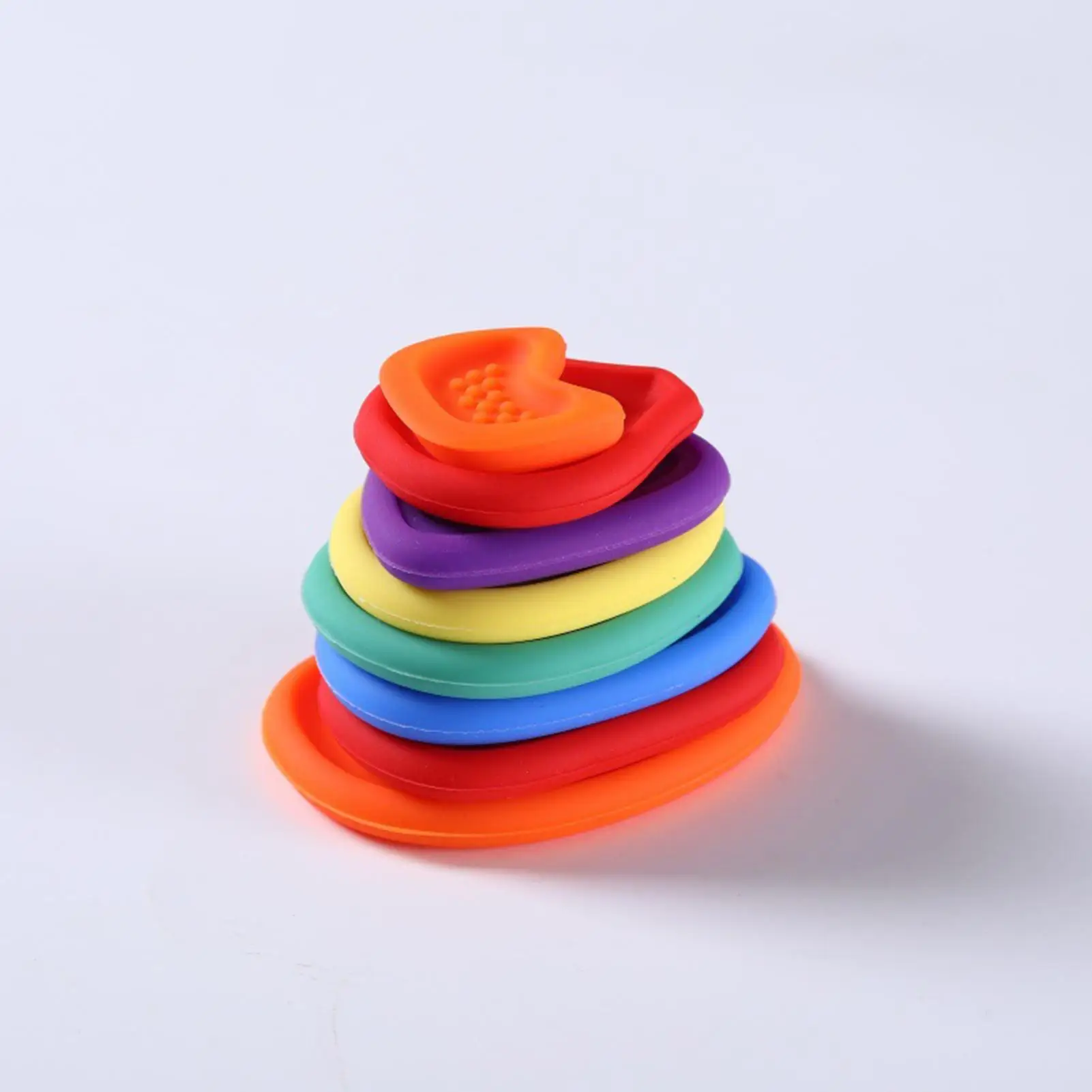 Pietre sensoriali 8 pezzi Giocattolo elastico Fidget Pietre calmanti tattili testurizzate per bambini di 3 anni Meditazione Palestra Parco giochi Cortile