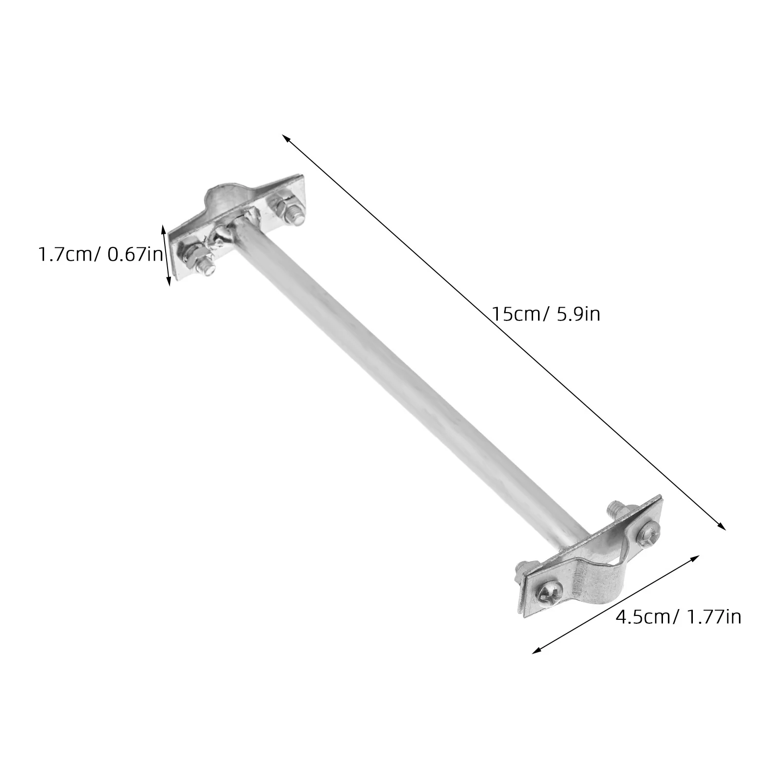 8pcs Bracket Heavy Duty Weather-Resistant Support Clips For Outdoor Lights Protection Mount Wall Roof Installation