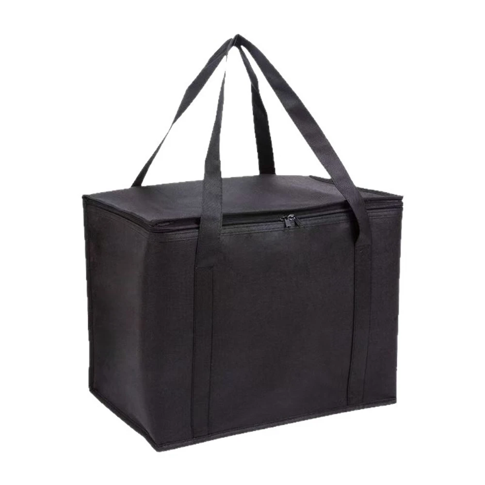 Reusable Shopping Bags for Groceries 1 Pack Foldable Insulated Cooler Bag with Strong Handle & Zipper for Food Delivery Travel