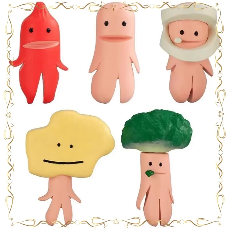 

Sausage Q-version Gashapon Delicious Food Collection Ornament Action Figure Model Toys