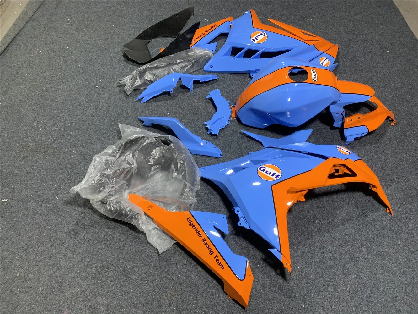 Motorcycle Fairing Kit Suitable for Kawasaki Ninja 250 Ninja 300 2013-2015 2016 2017 EX250 EX300 13-17 Fairing Blue Orange