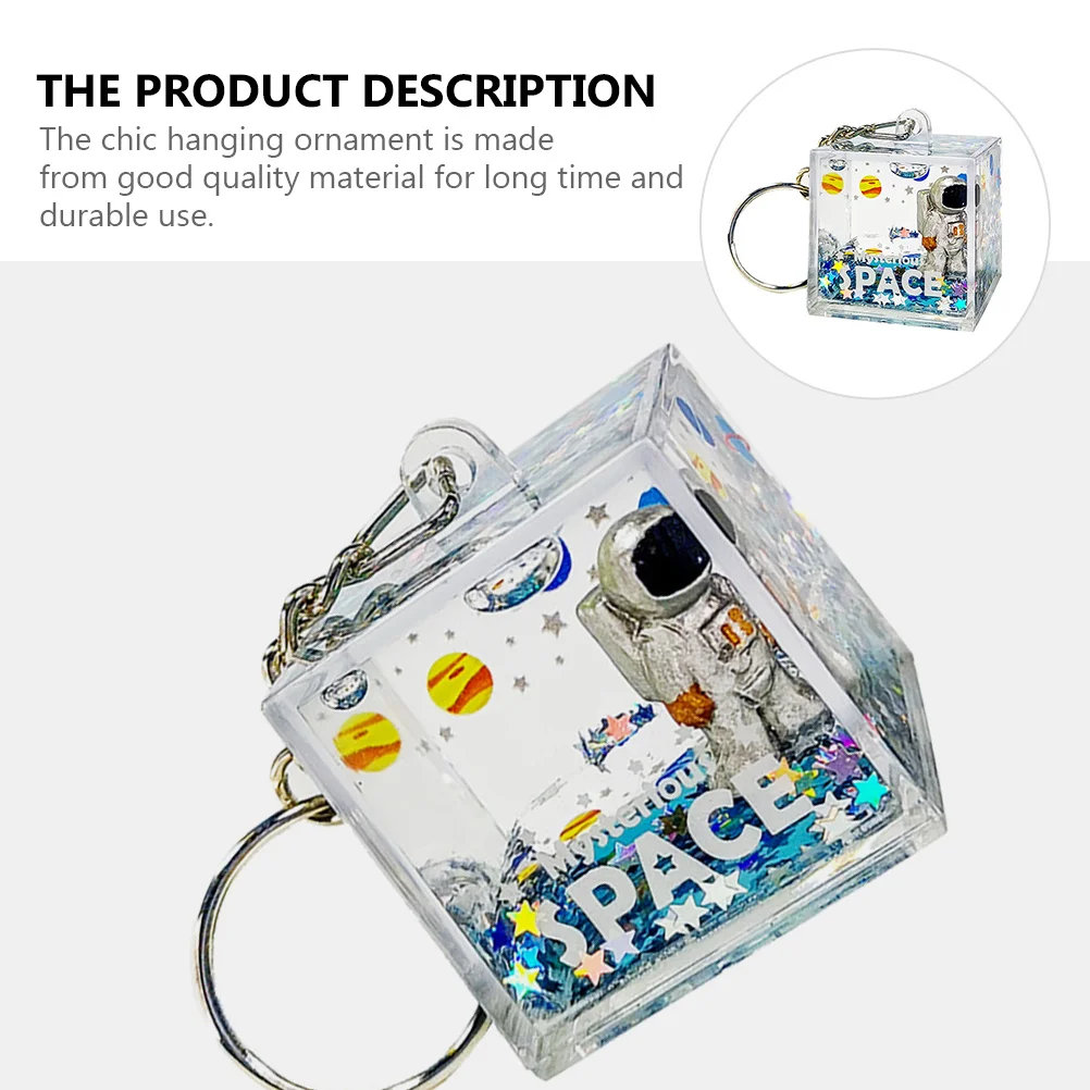 

Astronaut Quicksand Hanging Ornament Desk Decor Bedroom Living Room Gift Accessory Keychain Space Flow Decoration