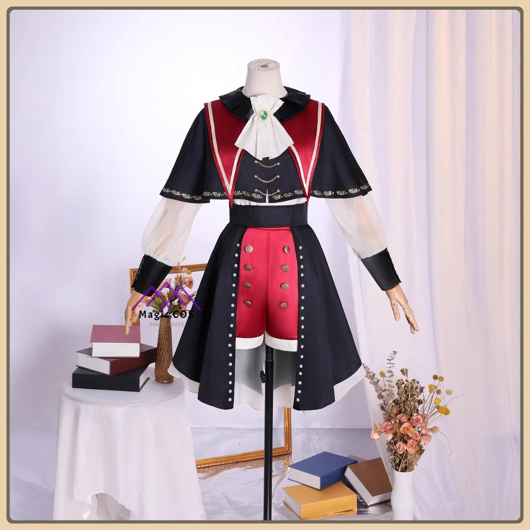 

BanG Dream! AveMujica Wakaba Mutsuki Cosplay Costume Women's Suit with Doll Wig High Quality Anime Outfit for Comic Con Party