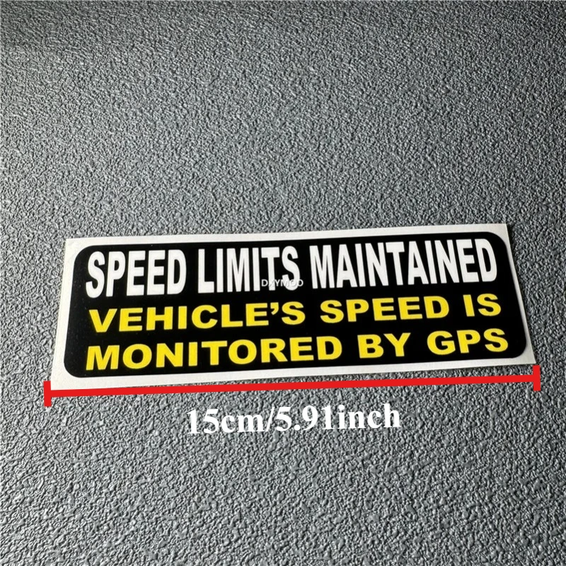 Limit Enforced - Vehicle Speed Monitored by GPS