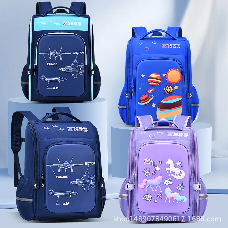 2022 England Style School Bags For Boys Girls Primary Student Shoulder Orthopedic Backpack Large Capacity Super Light Mochila