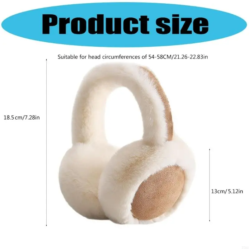 77HE غطاء للأذنين بسيط من القطيفة للنساء والأطفال، عصابة رأس فروي لتدفئة الأذن لشتاء عيد الميلاد وهدايا السنة الجديدة