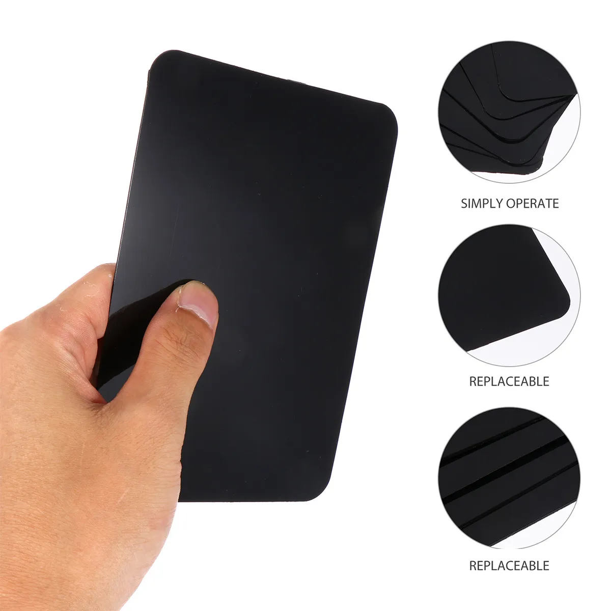 

7Pcs Supermarket Price Boards PVC Rewritable Erasable for Bakery Restaurant Retail Display Advertising Chalkboards Blackboards