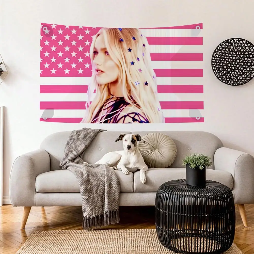 F-Freya Skye Singer Flags Decoration Flag Indoor Outdoor Hanging For Bedroom Living Room Bar Garden Party