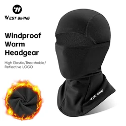 WEST BIKING Windproof Warm Headgear High Elasticity Breathable Balaclava Face Mask Men Women  Cycling Running Ski Warm Scarf Cap