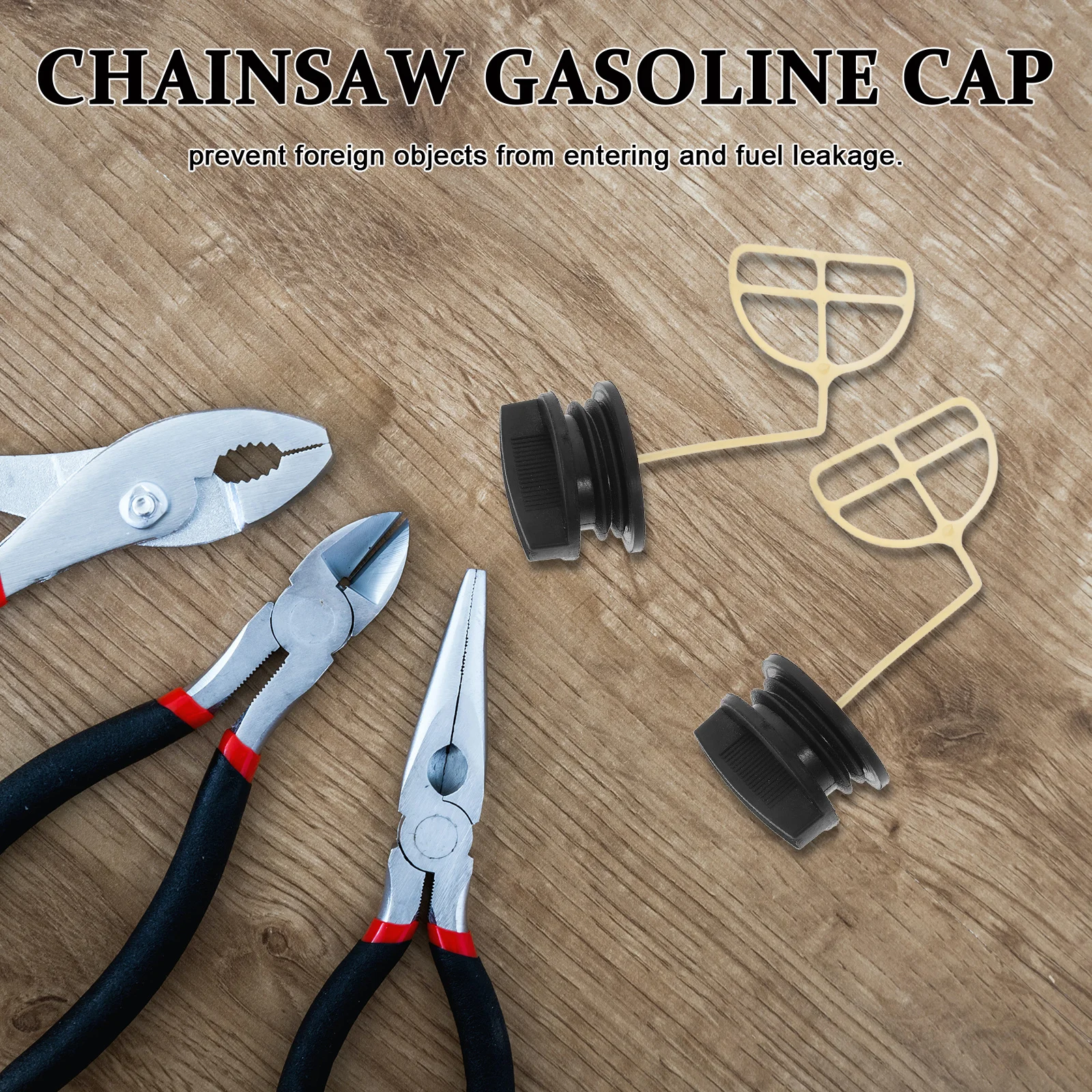 

10Pcs Engine Oil Tank Cover Replacement Caps for Chainsaws Mowers Accessories Leak Proof Long Lasting Performance