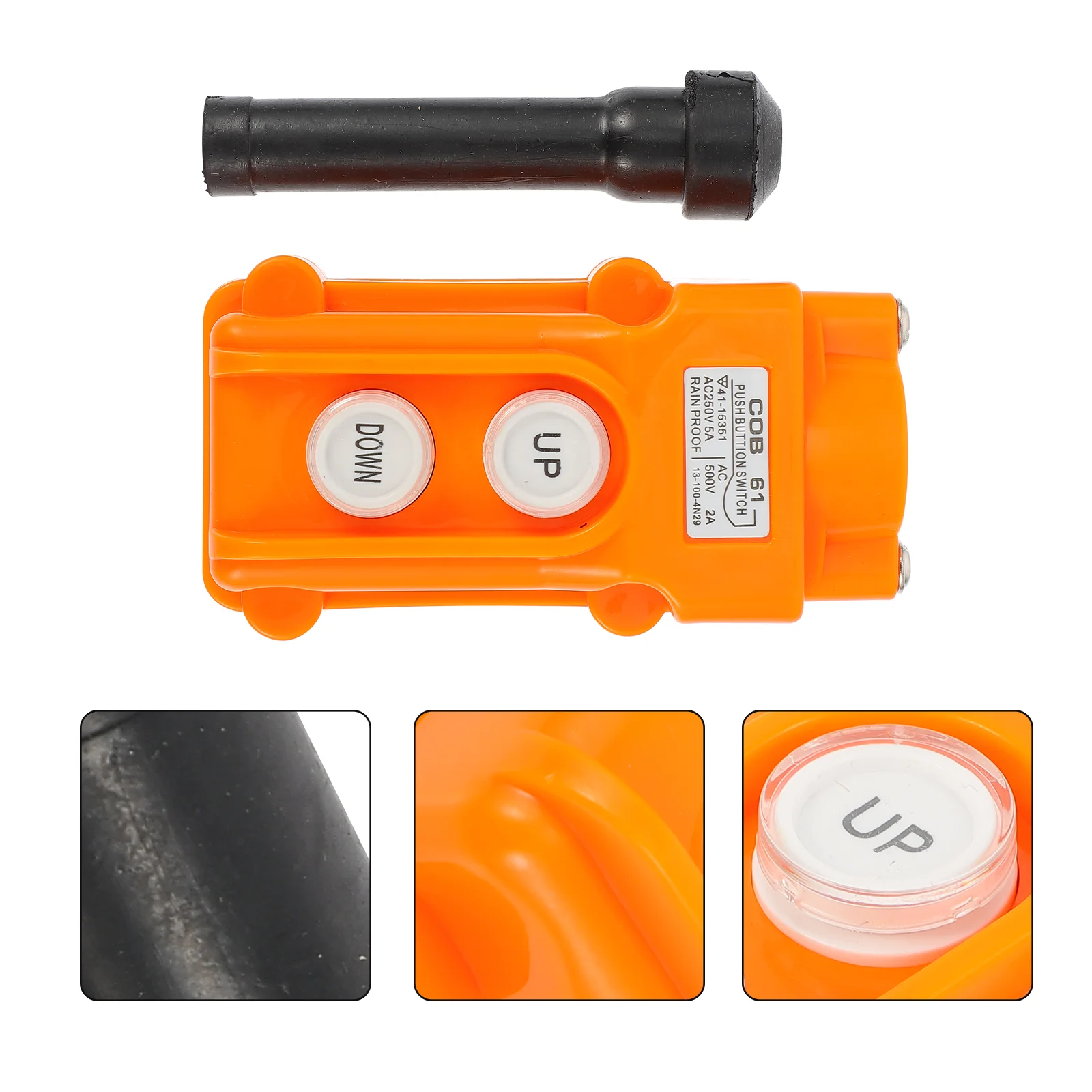 

Crane Controller Switch Dust Proof Lifter Button Portable Practical Waterproof ABS ange Major Hardware Durability Long Lasting