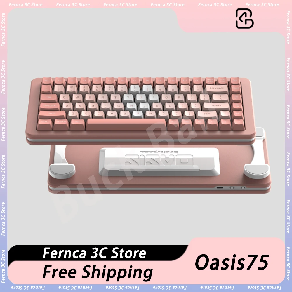 

BackSpace Oasis75 Magnetic Switch Mechanical Keyboard 8K Wired Gaming Quick Trigger Aluminium Alloy Keyboard For Valorant Gamer