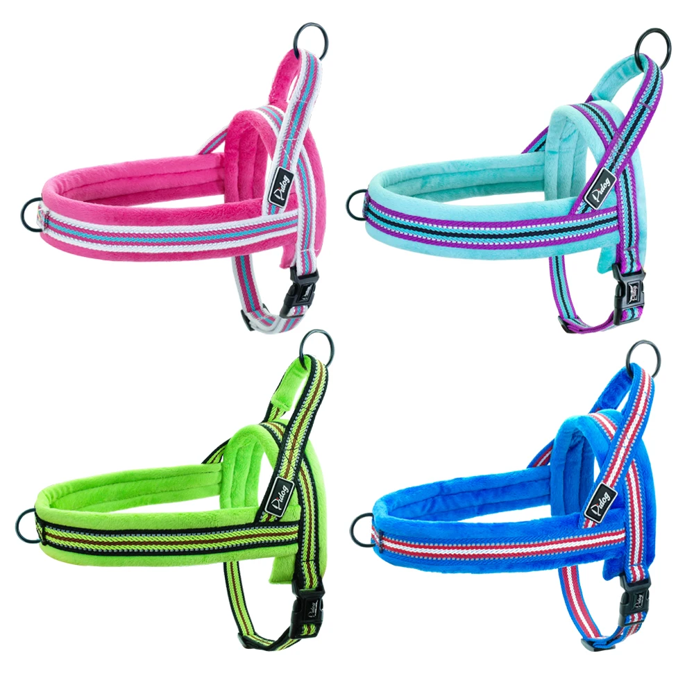 Soft Padded Dog Harness No Pull Dog Vest Reflective Pet Winter Harnesses Night Safty For Small Medium Large Dogs Easy On and Off