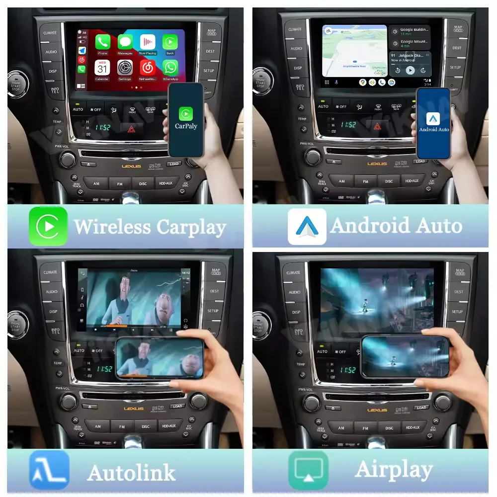 VIKNAV Linux Interface Box Fit For Original Car OEM Screen For Lexus IS 2009 -2012 Wireless Apple CarPlay Android Auto