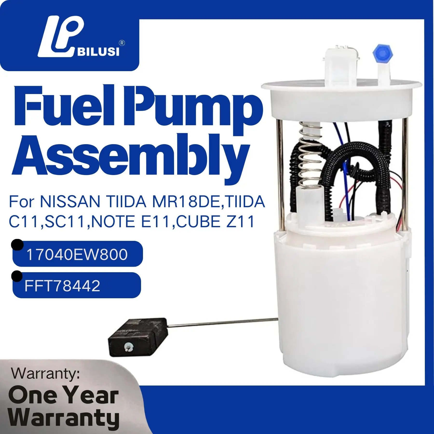 

BILUSI 17040-EW800,17040EW800,FFT78442 Fuel Pump For NISSAN TIIDA MR18DE,TIIDA C11,SC11,NOTE E11,CUBE Z11 NEW High Quality