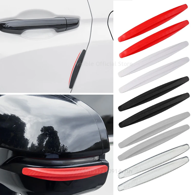 2 Pcs rearview mirror Door Body scratch Automotive Protective Tape Anti-collision Strips Bumper Anti-collision Strips Accessorie