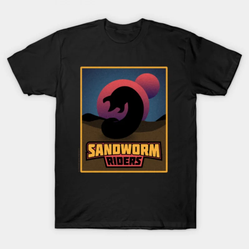 

Sandworm 0408 DUNE Sic fi fan Gift t shirt 100% cotton printed Short-sleeve Graphic clothes All size Tops S-6XL