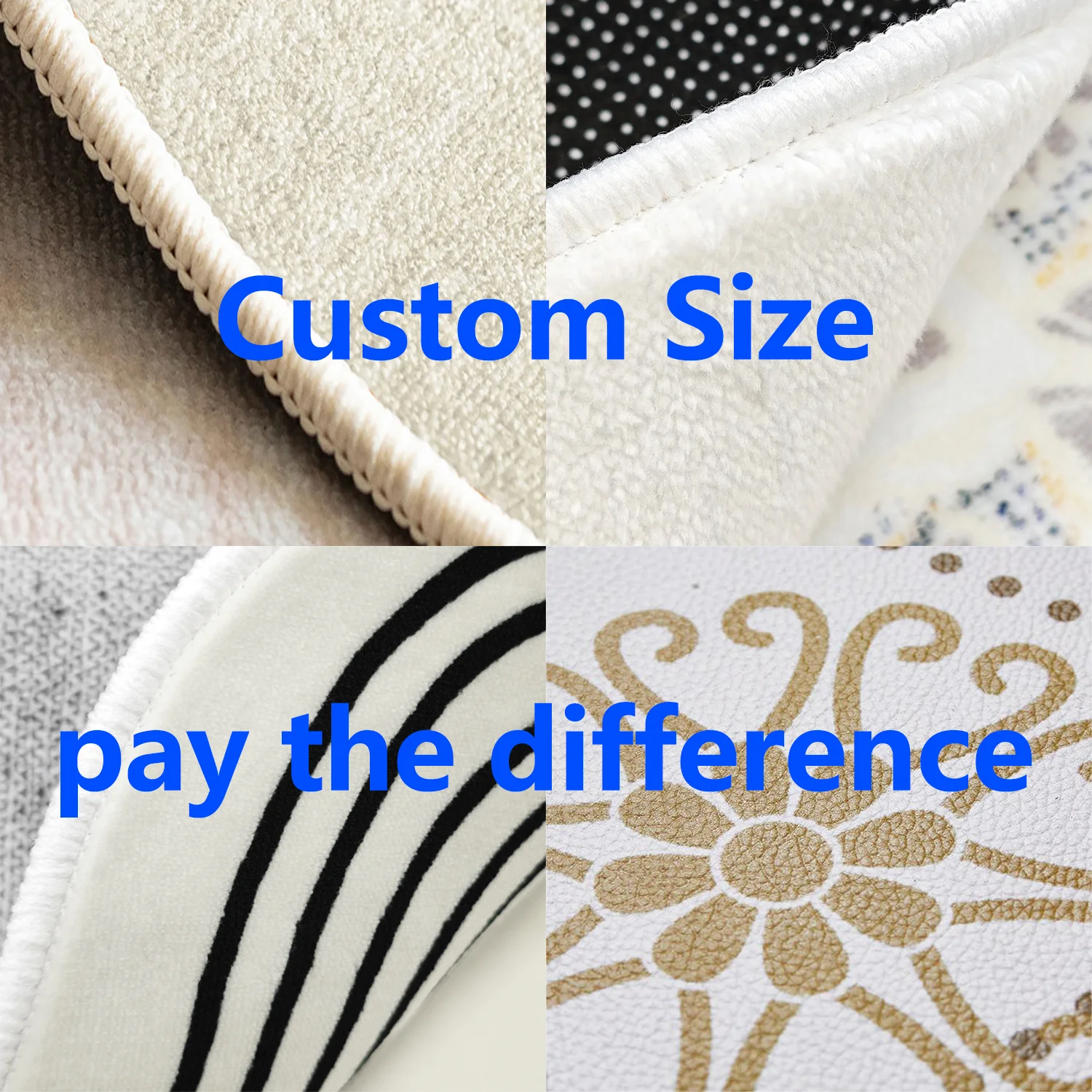 Custom Sizes pay the difference Custom Sizes pay the difference