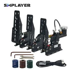 SimPlayer 200KG sprzęgło przepustnicy hamulec Mini pedał PC Racing Simulator czujnik ciśnienia Mini pedał do Fanatec Simagic SIM Racing