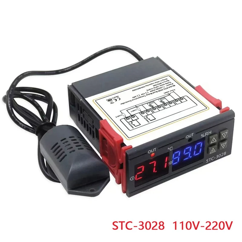 STC-3028 Digital Thermostat Thermometer Hygrometer Temperature Humidity Controller Regulator 220V