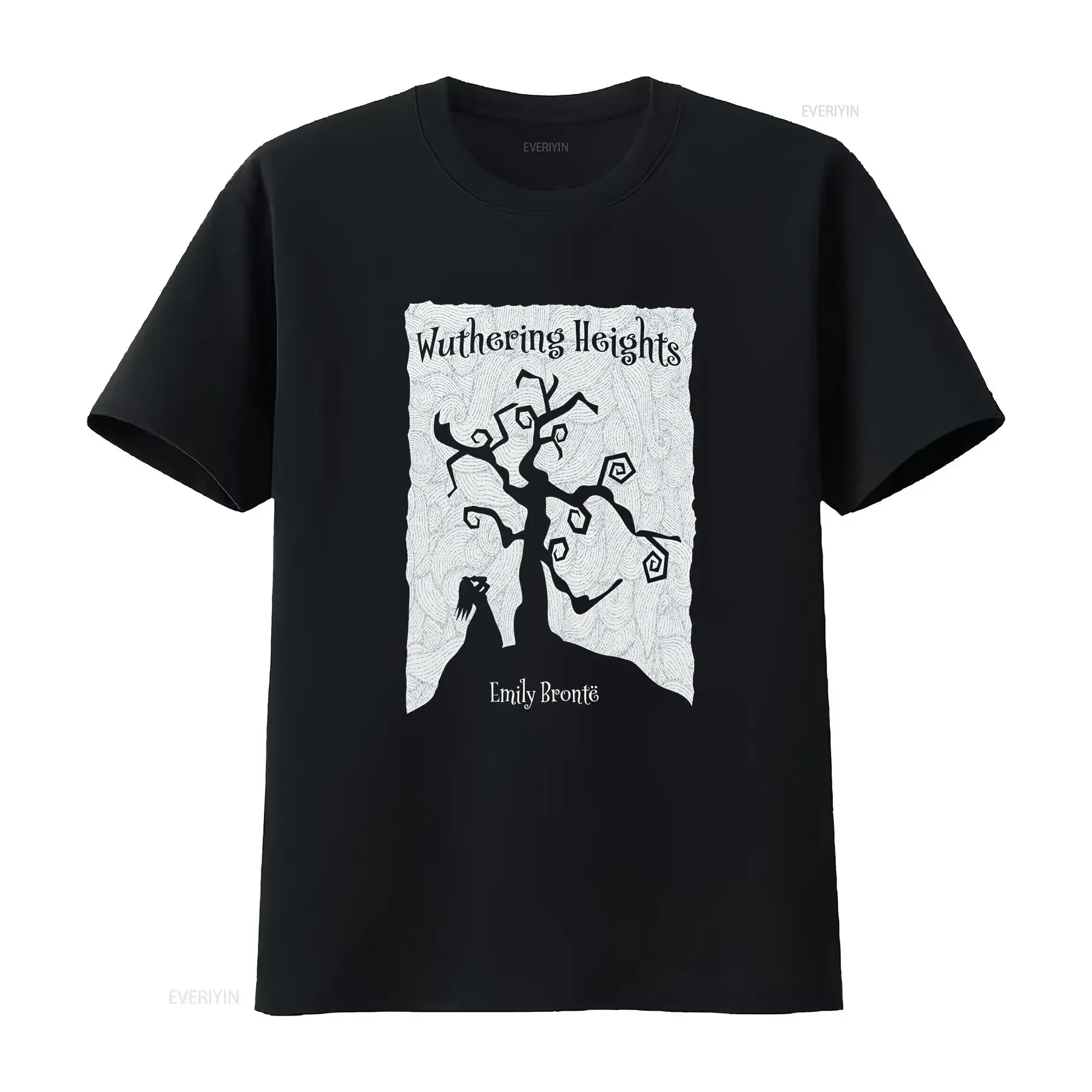 Wuthering Heights T Shirt Emily Bronte Literary Classic Book vintage Washed Casual Stylish Slightly Stretched Soft