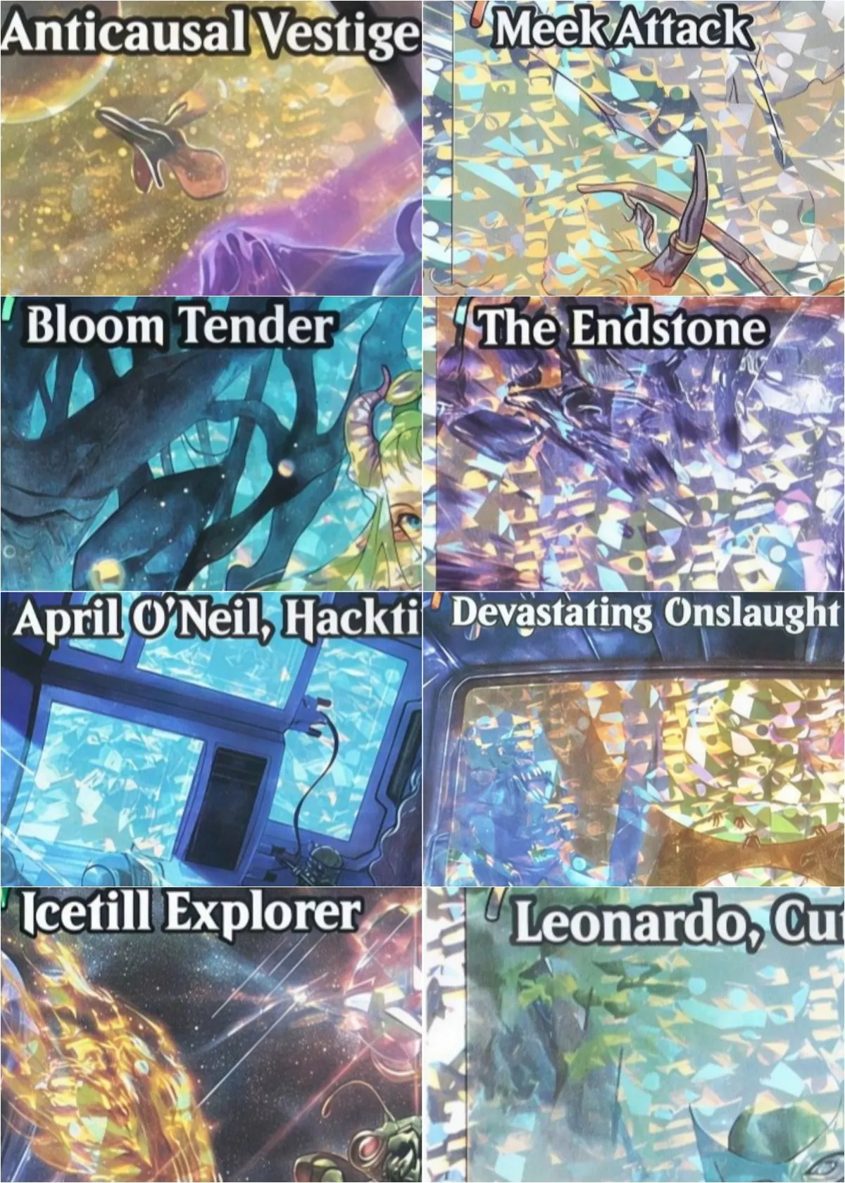 

TMT/ECL FractureFoil "Icetill Explorer/Starfield Vocalist" Magical Proxy Game High Quality Gathering Board Game Trading Cards