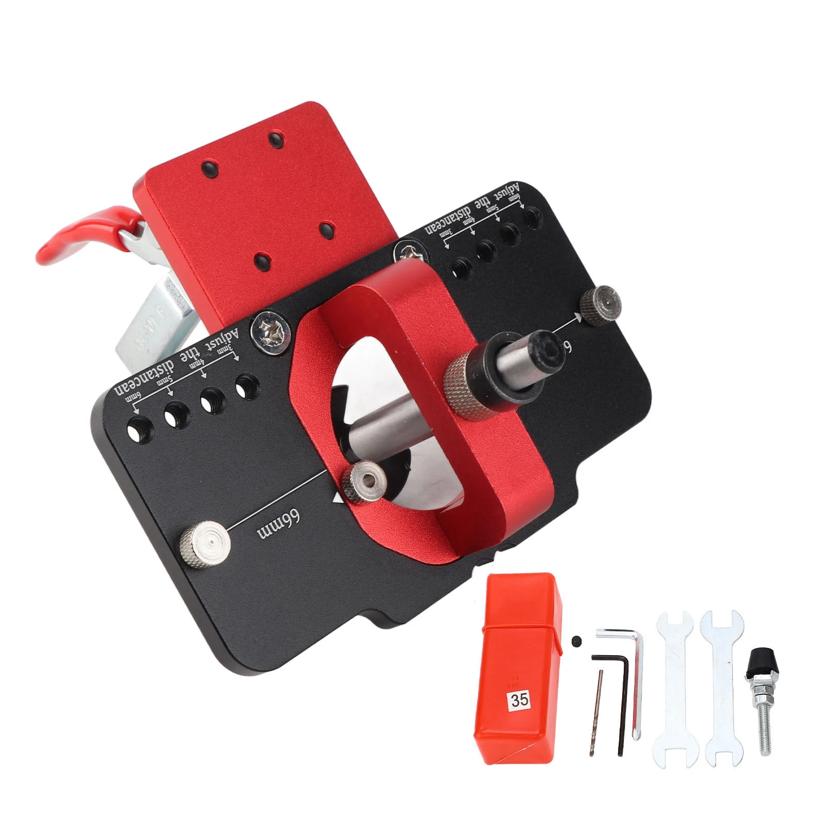 

Boring Jig Hinge Jig Concealed Hinge Jig 35mm Door Hinge Hole Drilling Drill Bit Kit Set for Woodworking Hole Drill
