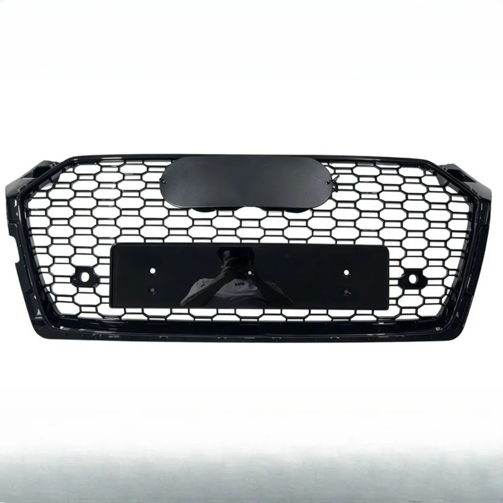 Car Front Bumper Grilles Hood for Audi A5 S5 B9 2017-2019 RS5 Style Radiator Mesh Grille Air Intake Grid Auto Accessories Tuning