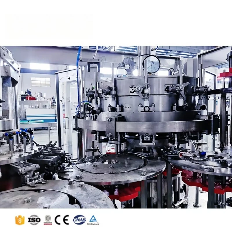 Automatic Carbonated Beverage 3 in 1 Filling Machine for Soft Drink Bottling Line Custom