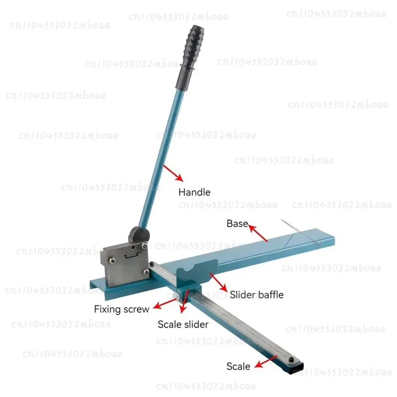 

Steel Aluminum Iron Rail Cutting Machine Dc-35 With Ruler Electrical Din Rail Cutter