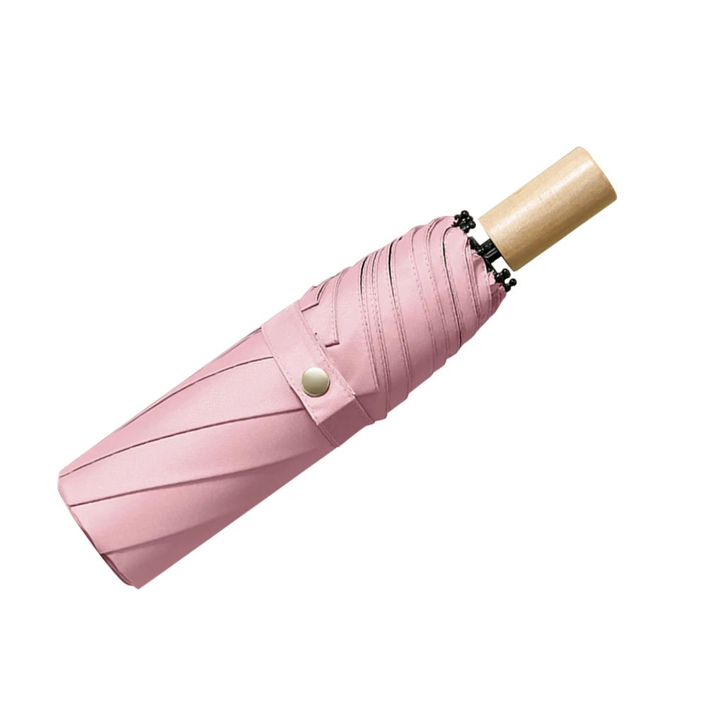 

1 pc 3 Section Folding Portable Sunshade Uv Protection Umbrella Sun Rain Double Use Lightweight Waterproof Compact Umbrella For