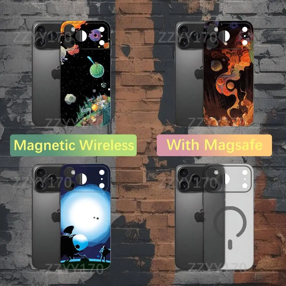 

Game O-Outer Wilds Space Phone Case For iPhone 17,16,15,14,13,12,X,XS,Pro,Max,Plus,E,Air,Mini with Magsafe Magnetic Liquid TPU