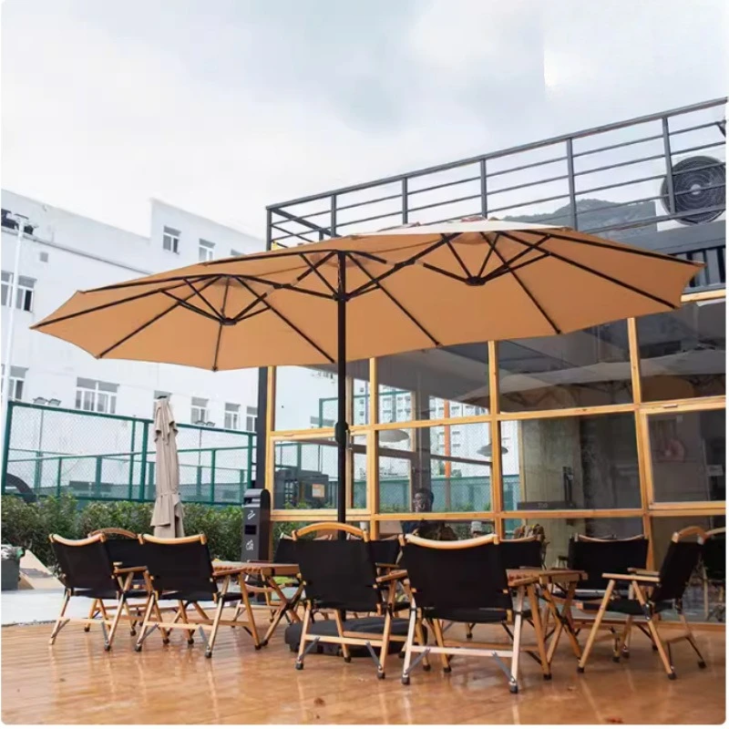Outdoor parasol Garden umbrella Central columnOutdoor  Garden umbrella Double head stall umbrella