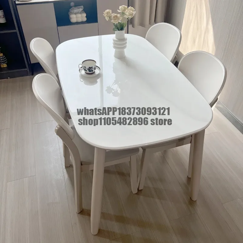 Restaurant Makeup Dining Table Luxury Nordic Modern Italian Dining Table Organizer Luxury Wood Mesas De Jantar Home Furniture