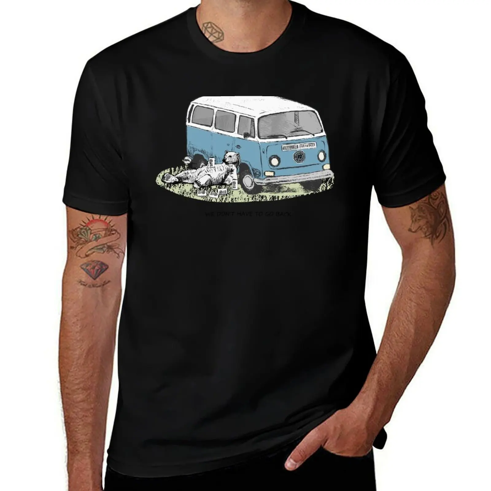 LOST BEAR - DHARMA BEER T-Shirt Plus Size Summer Short Sleeve T-Shirt