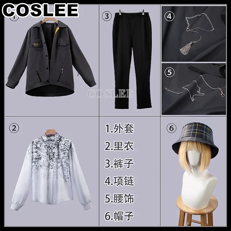 Coslee Vtuber Fura Kanato Cosplay Kostuum Nieuwe Kleren Mode Knap Uniform Halloween Carnaval Feest Outfit Mannen Maat