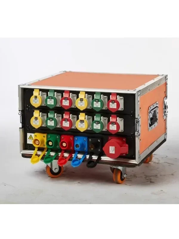 Large Screen Lighting & Audio Distribution Cabinet Controller 12 Way Stage Power Box Distribution Box Leakage Protection