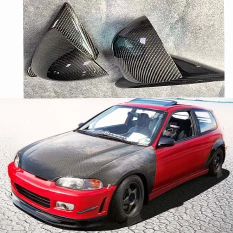 Carbon Fiber Side Mirrors for Honda Civic 92-95 3dr EG