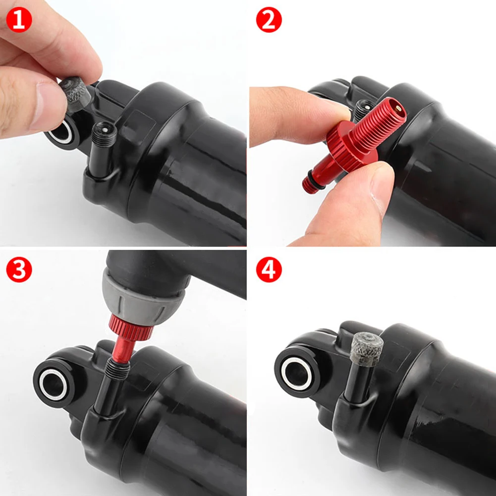 Bicycle Rear Shock Air Pump Valve Adapter Tool For DT For Monarch Air Inflator With SpareO-ringsBikeAccessories