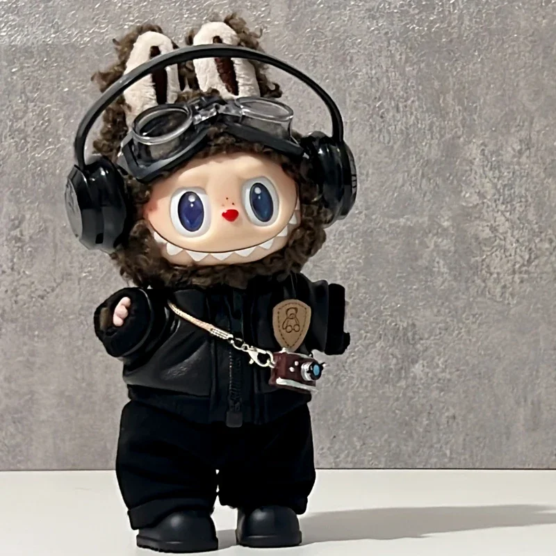 

Labubu Baby Clothes Are Cool and Trendyy Earphones Leather Jacket Top Suit First, Second and Third Generation Labubu Clothes