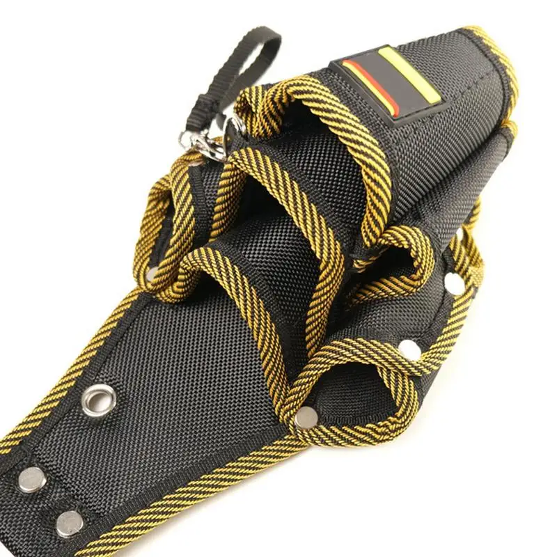 Custodia per attrezzi per elettricisti Custodia per utilità Fondina per cintura per attrezzi Marsupio in tessuto Oxford piccolo con tasche multiple per falegname