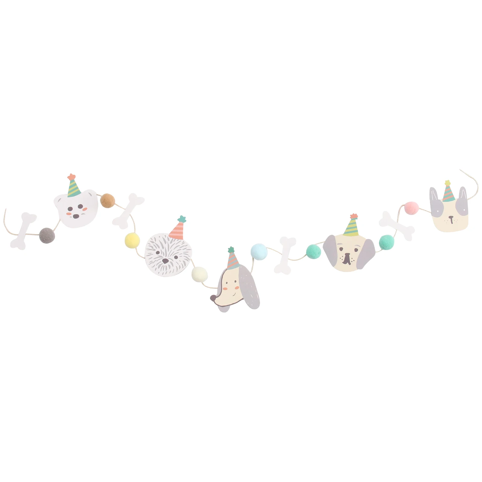 

1.5M Pet Birthday Banner Party Bunting Banquet Decorations Background Wall Decoration Safe Natural Material Ceiling Door