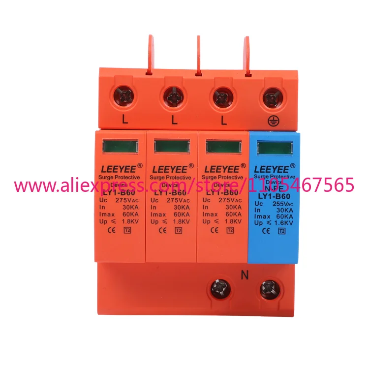MOV Varistor 60kA 3P NPE 275V AC Arrester Device