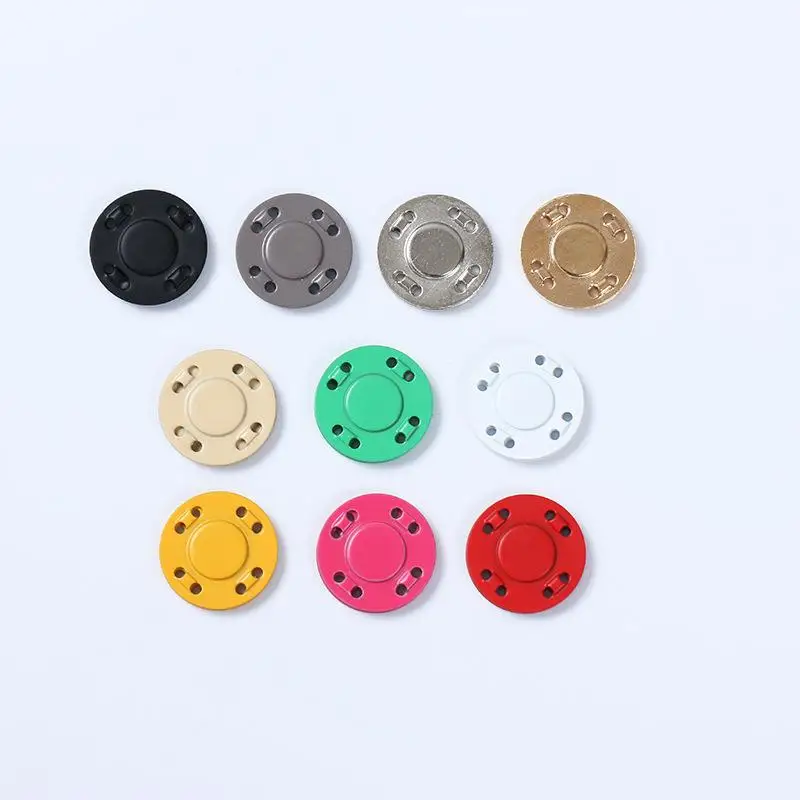 A Pair Magnet Buttons Sewing Supplies Magnetic Clothing Invisible Magnet Buttons Metal Buttons Handmade DIY Clothing Decoration