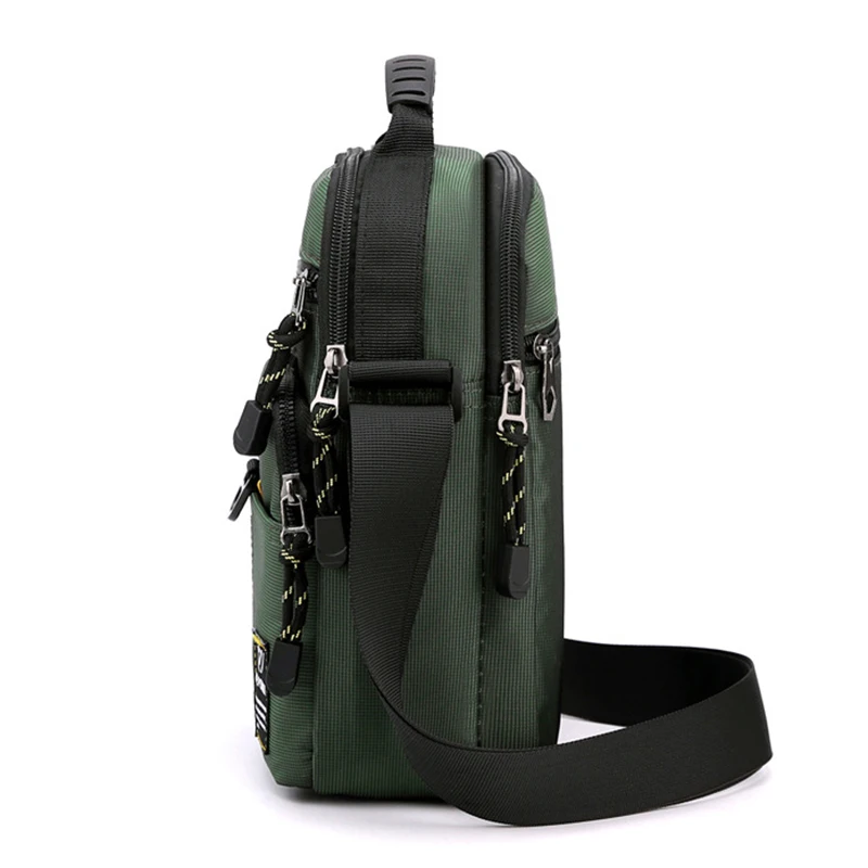 Heren Nylon Messenger Cross Body Top Handvat Draagtassen Reizen Mode Casual Heren Militaire Schouder Handtas