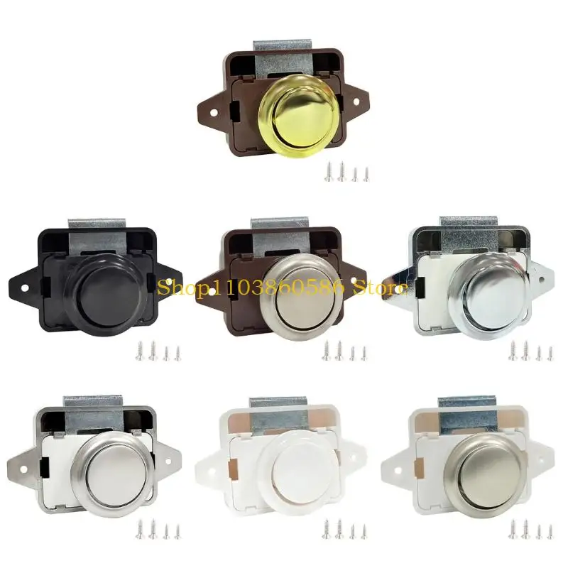 

242A универсальные кнопочные защелки, дверной замок без ключа для кемперов, мебельный шкаф, нажимные защелки, мебельная