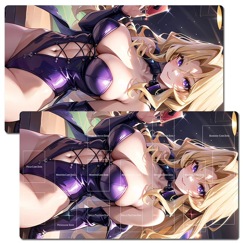 

YuGiOh Mai Valentine TCG CCG Mat Trading Card Game Mat Playmat Table Desk Playing Mat Mouse Pad 60x35cm Free Bag